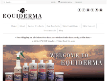 Tablet Screenshot of equiderma.com